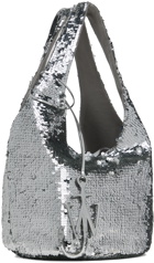 JW Anderson Silver Mini Sequin Shopper Bag
