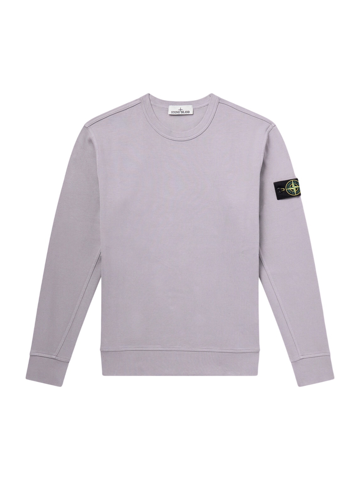 Stone Island Men's Waffle Crew Neck Sweatshirt in Desert Stone Island