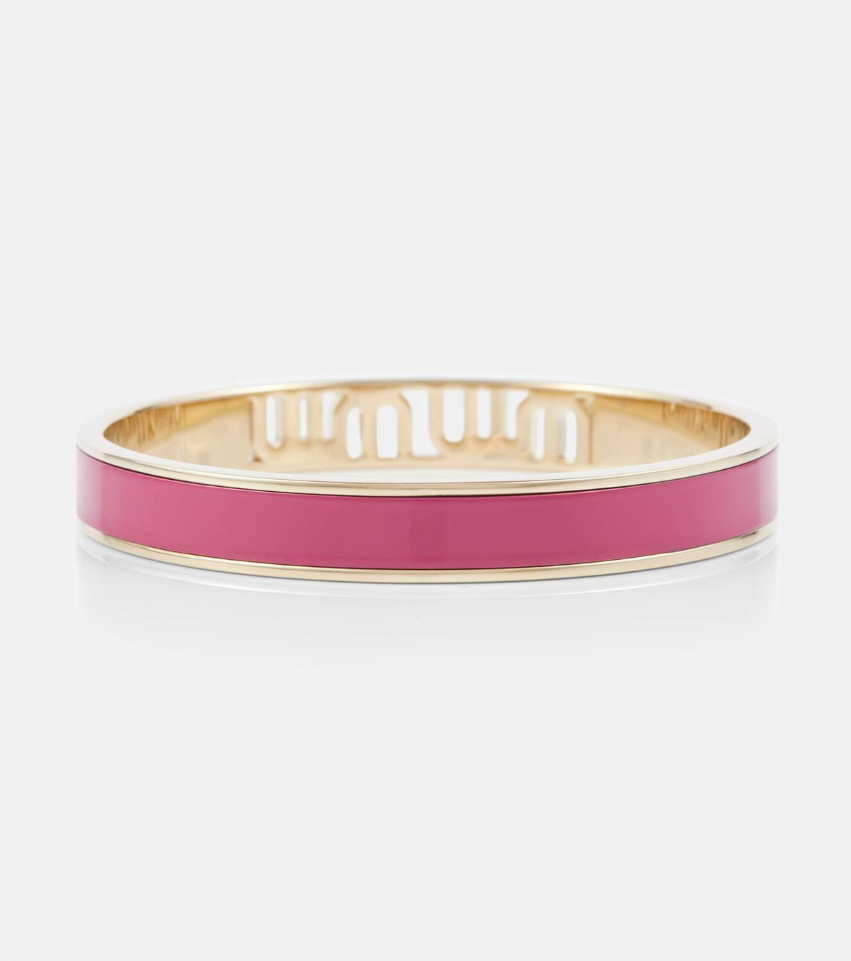 Miu Miu Logo enameled bracelet