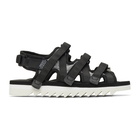 Suicoke Black ZIP-3 Sandals