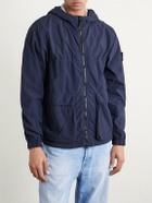 Stone Island - Hooded Brushed Recycled-Nylon Parka - Blue