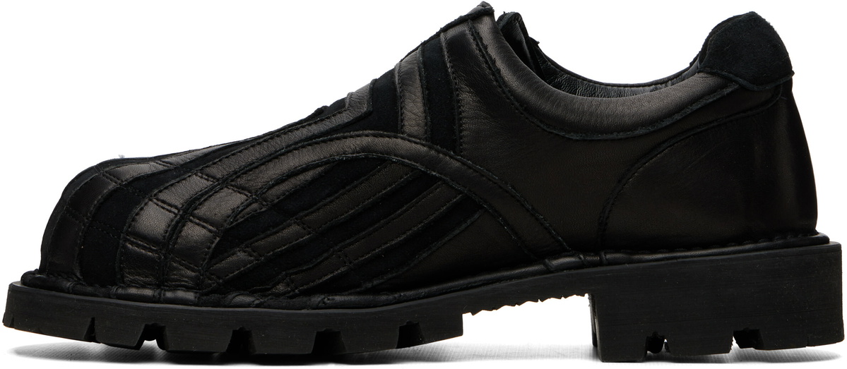 FFFPOSTALSERVICE Black Banner Lace Up Derbys
