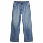 Maison Margiela Women's Oversized Jeans in Medium Blue Vintage