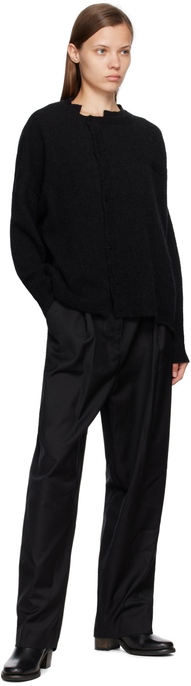 CORDERA Black Asymmetric Cardigan CORDERA