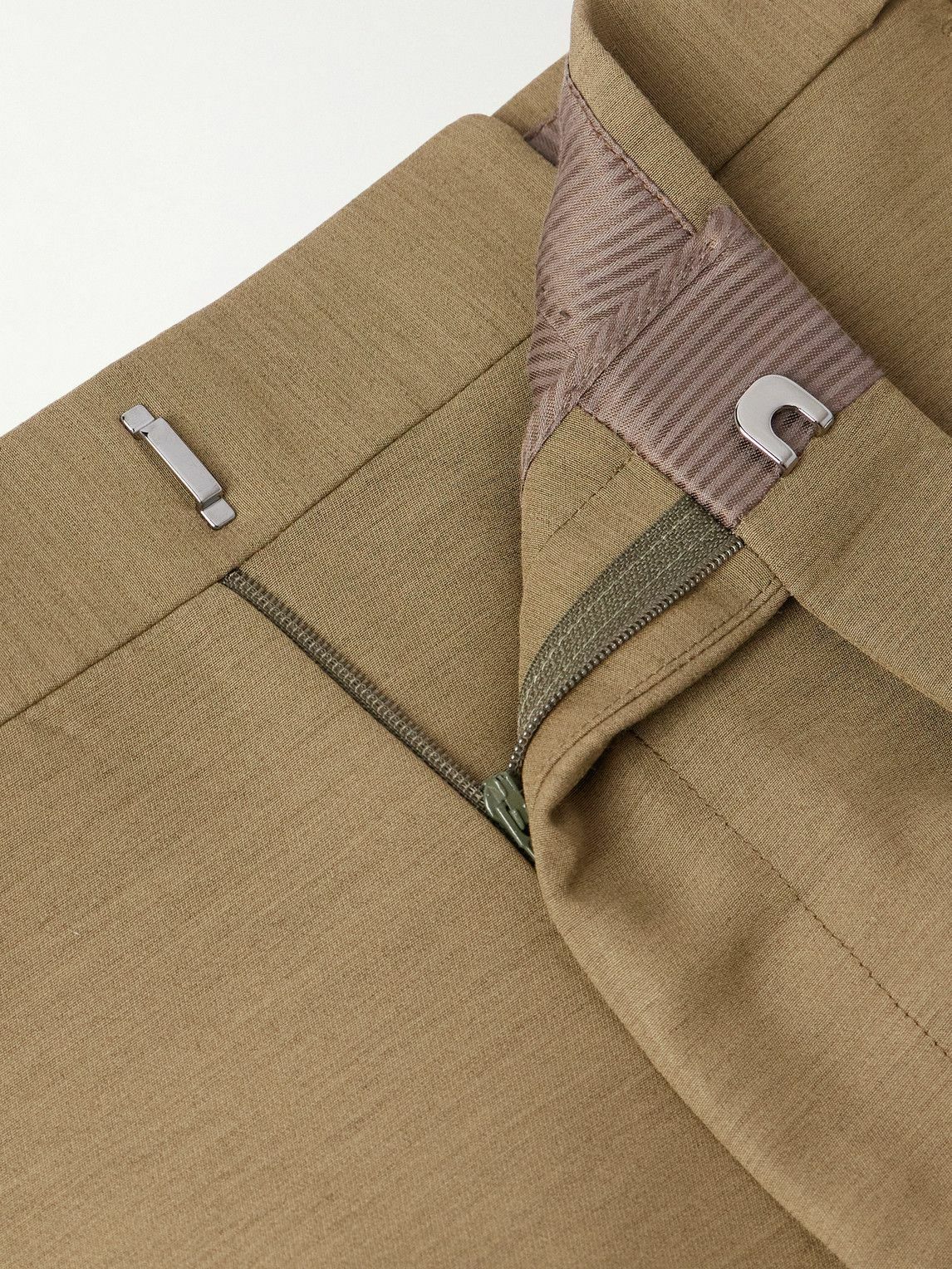 TOM FORD - Straight-Leg Twill Trousers - Green TOM FORD
