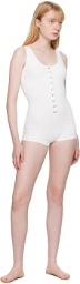 Gimaguas White Levante One-Piece Swimsuit