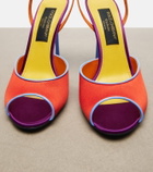 Dolce&Gabbana Keira satin slingback sandals