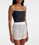 Jade Swim Sheer high-rise shorts