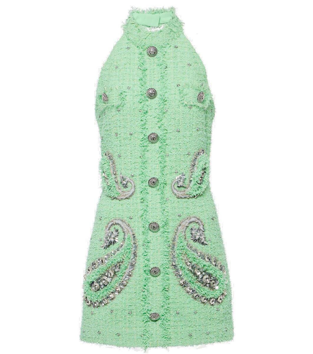 balmain dress tweed