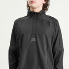 Umbro Men's Zip Off Sleeve Wind Jacket in Black