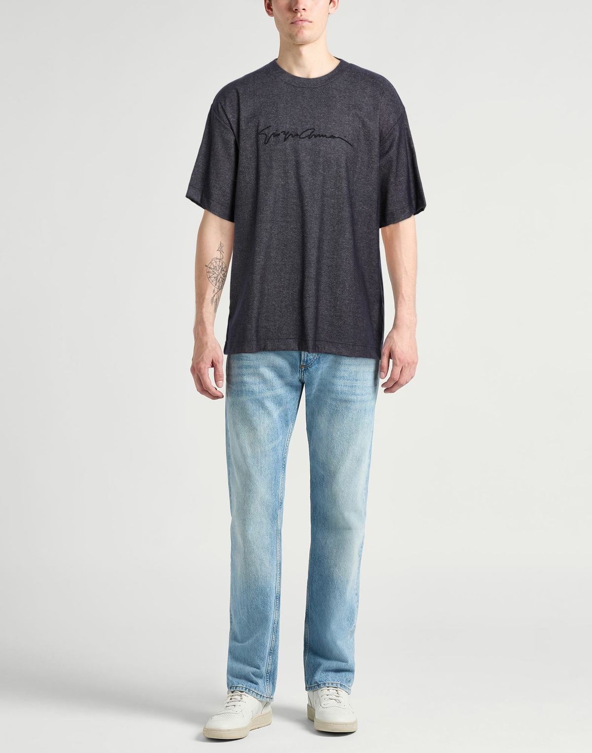 Giorgio Armani Mens T-shirt in Navy