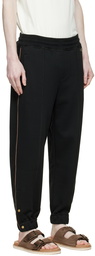 Agnona Black Cotton Lounge Pants