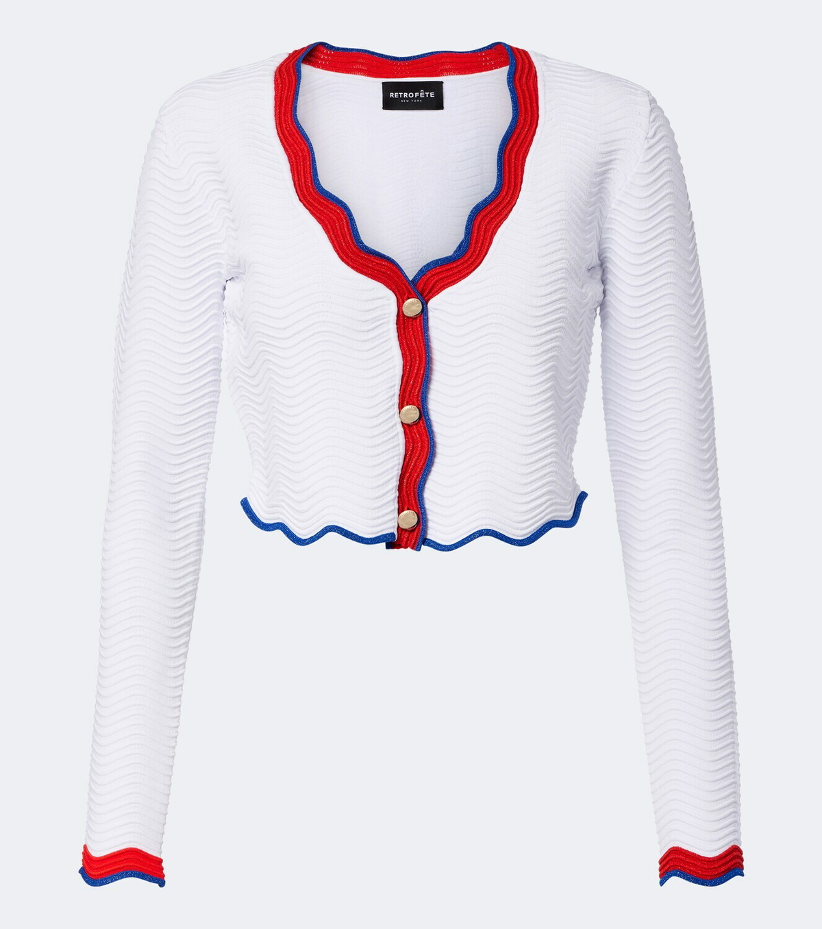 Retrofête Orlaithe ribbed-knit cardigan