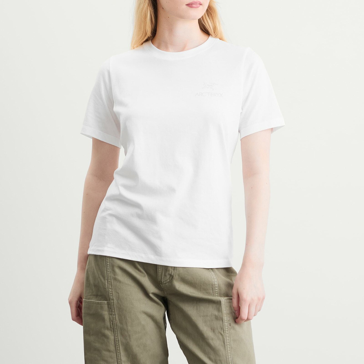 Arc'teryx Women's Emblem Short Sleeve T-shirt in White Light