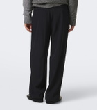 Jacquemus Losange pleated virgin wool wide-leg pants
