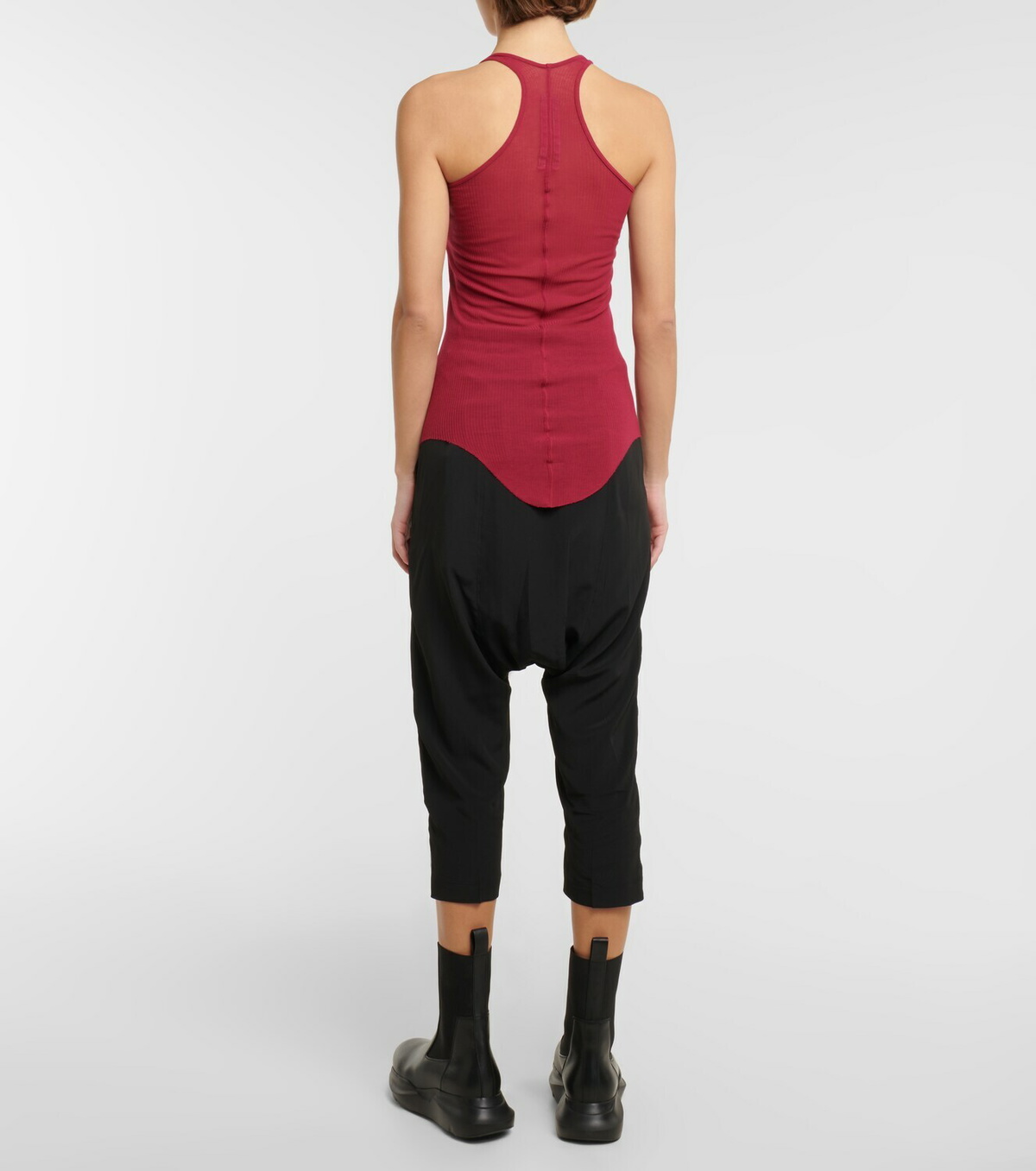 Rick Owens タイトリブタンクトップ　ニットリブタンク　38 レイヤード Rick Owens タイトリブタンクトップ ニットリブタンク 38 レイヤード