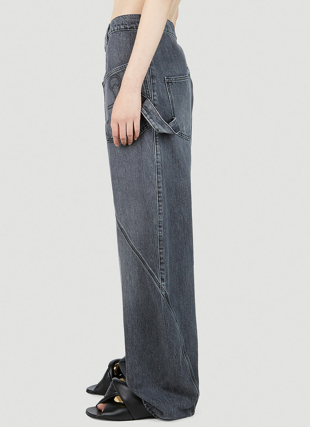 JW Anderson - Twisted Workwear Jeans in Grey JW Anderson