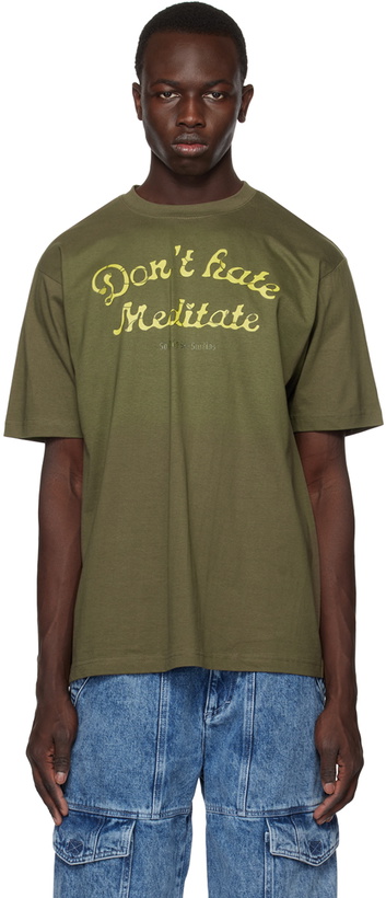 Photo: Solitude Studios Khaki 'Don't Hate Meditate' T-Shirt