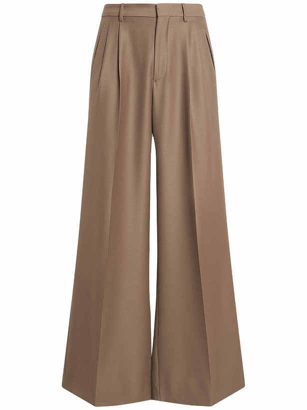 Photo: ETRO - Extra Wide Pleated Wool Pants