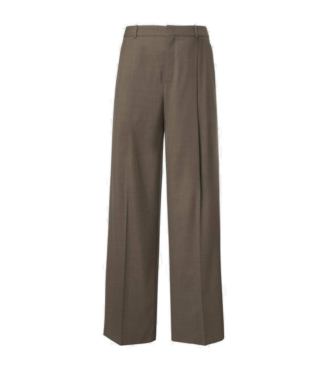 パンツ SAINT LAURENT WIDE LEG WOOL TWILL TROUSERS WIDE LEG WOOL TWILL TROUSERS – Suit Negozi Row