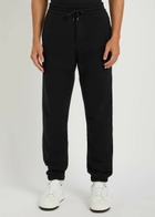Saint Laurent Logo-embroidered Cotton Sweatpants Admiral