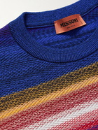 Missoni - Striped Wool-Blend Sweater - Blue