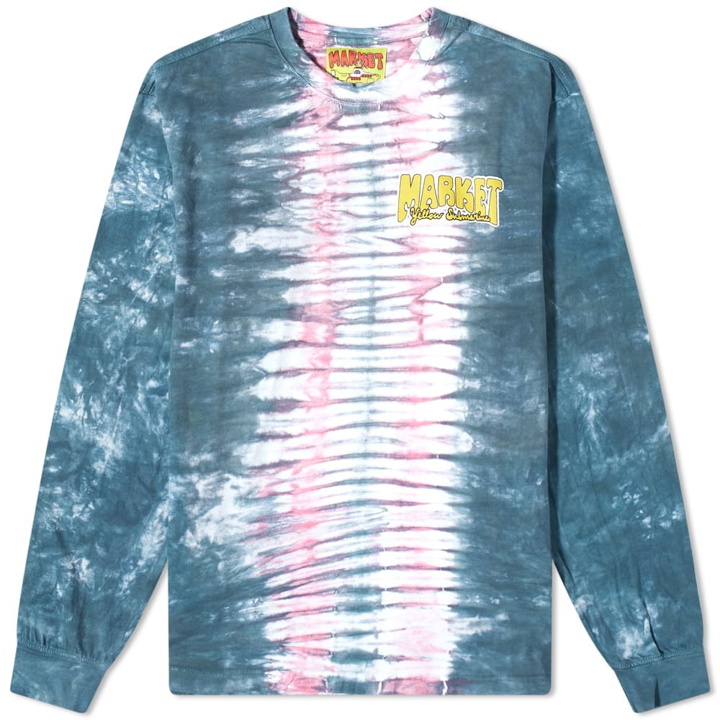 Photo: MARKET x Beatles Long Sleeve Yellow Submarine Tie Dye T-Shirt in Blue/Link