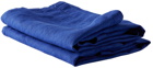 Tekla Two-Pack Blue Linen Glass Towel