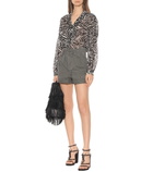 Saint Laurent - Cassandra 115 wedge espadrille sandals