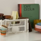 HAY Medium Square Recycled Colour Crate in Off-White 