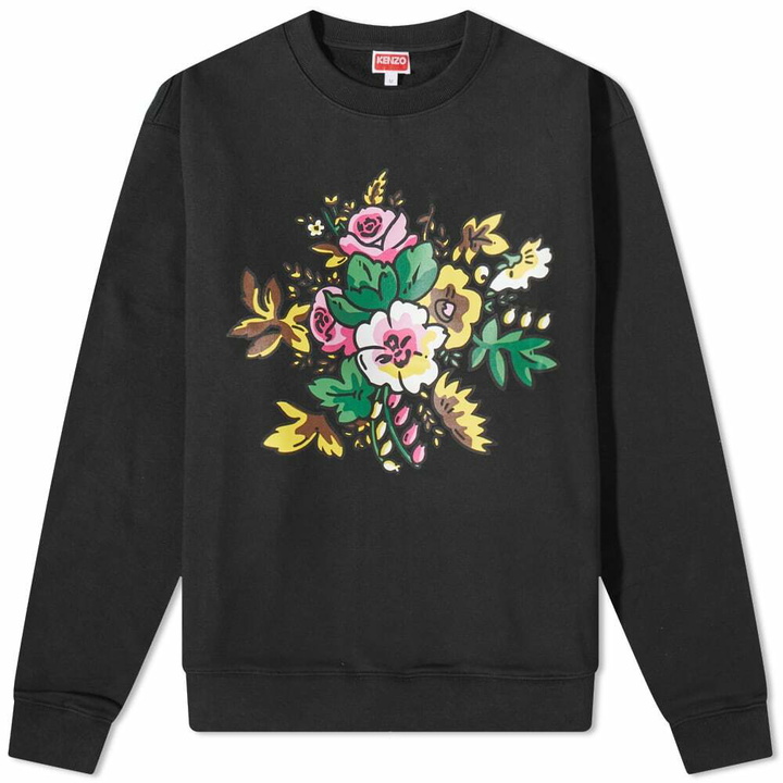 Photo: Kenzo Men's Bouquet Classic Crew Sweat in Black