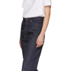 Chimala Indigo Wide Tapered Selvedge Denim Jeans