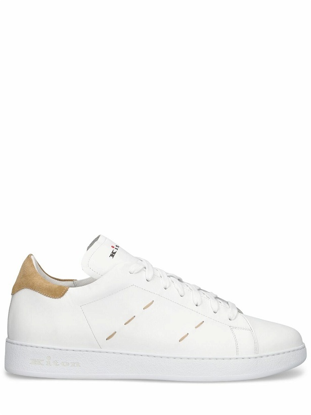 Photo: KITON - Leather Low Top Sneakers
