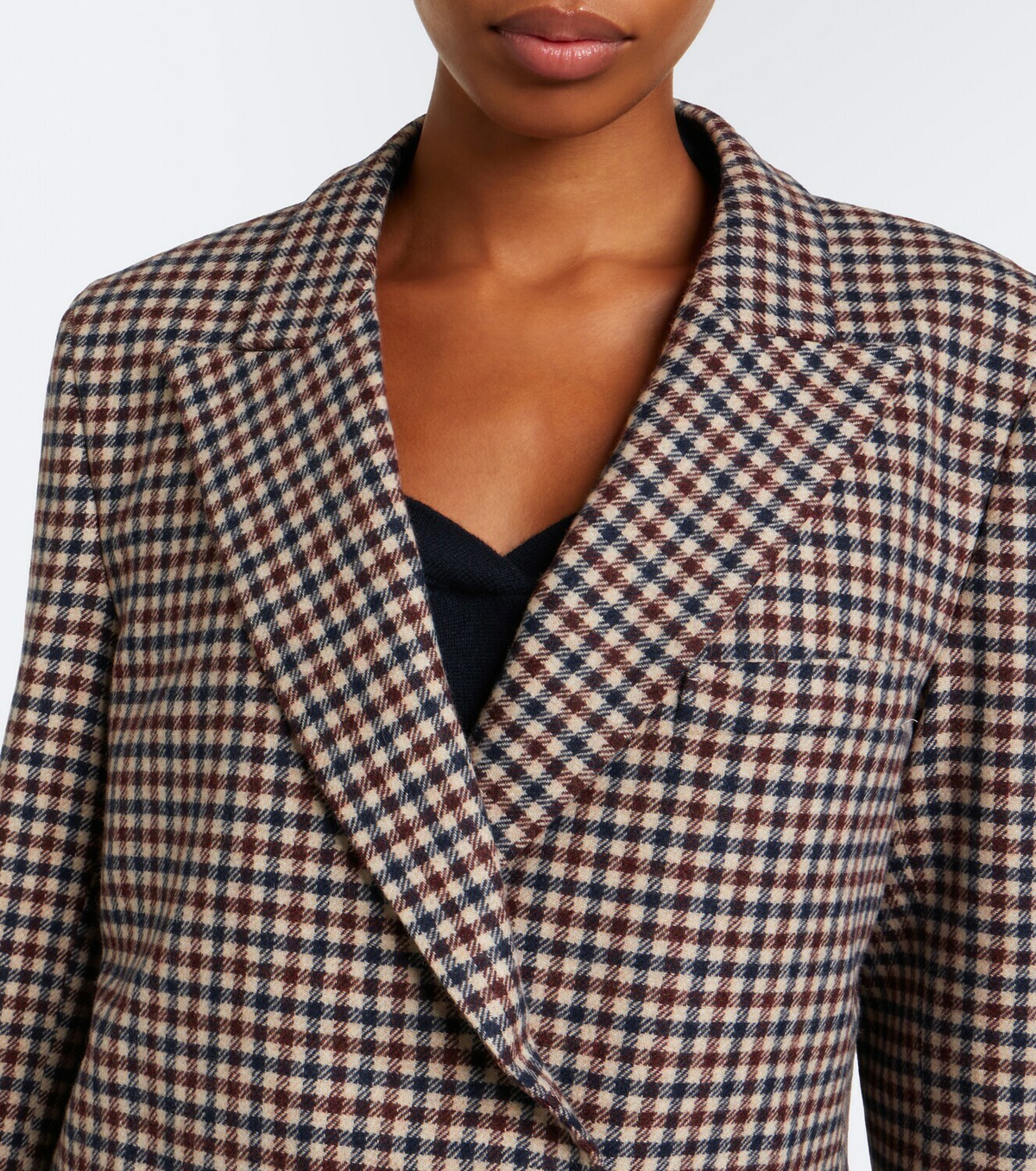 Blazé Milano Everynight checked wool and cashmere blazer