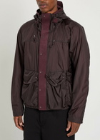 Ten C Skye Panelled Shell Jacket Dark Brown