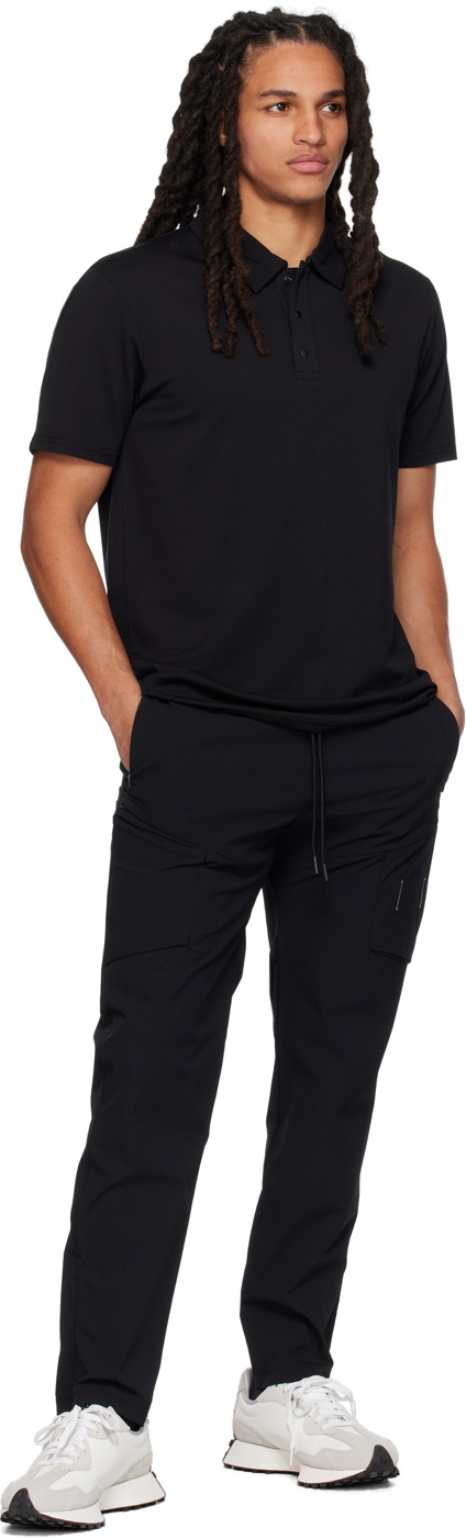 Reigning Champ Black Raglan Polo