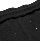 Maison Margiela - Tapered Appliquéd Loopback Cotton-Jersey Sweatpants - Men - Black