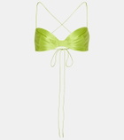 The Sei Silk satin bra top