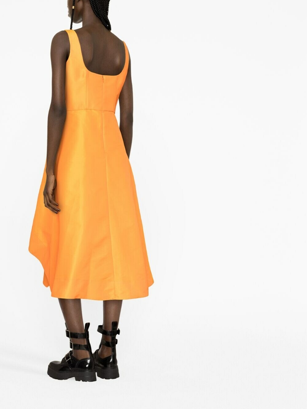 ALEXANDER MCQUEEN - Asymmetric Midi Dress Alexander McQueen