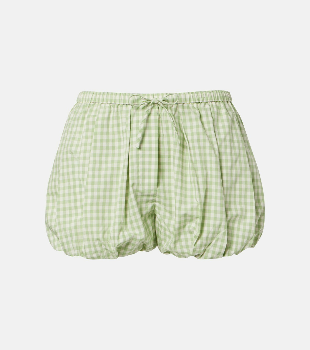 Simkhai Gingham cotton-blend shorts