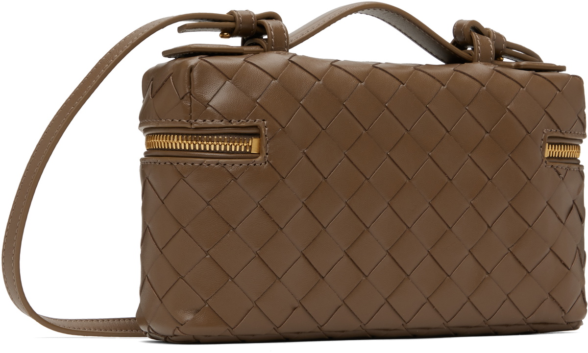 Bottega Veneta Taupe Bang Bang Vanity Case Bag Bottega Veneta