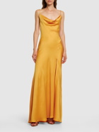 SIMKHAI - Finely Sleeveless Satin Long Dress