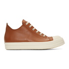 Rick Owens Brown Low Sneakers