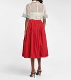 REDValentino Taffeta midi skirt
