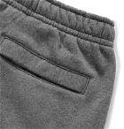 Nike - Sportswear Club Logo-Print Fleece-Back Cotton-Blend Jersey Shorts - Gray