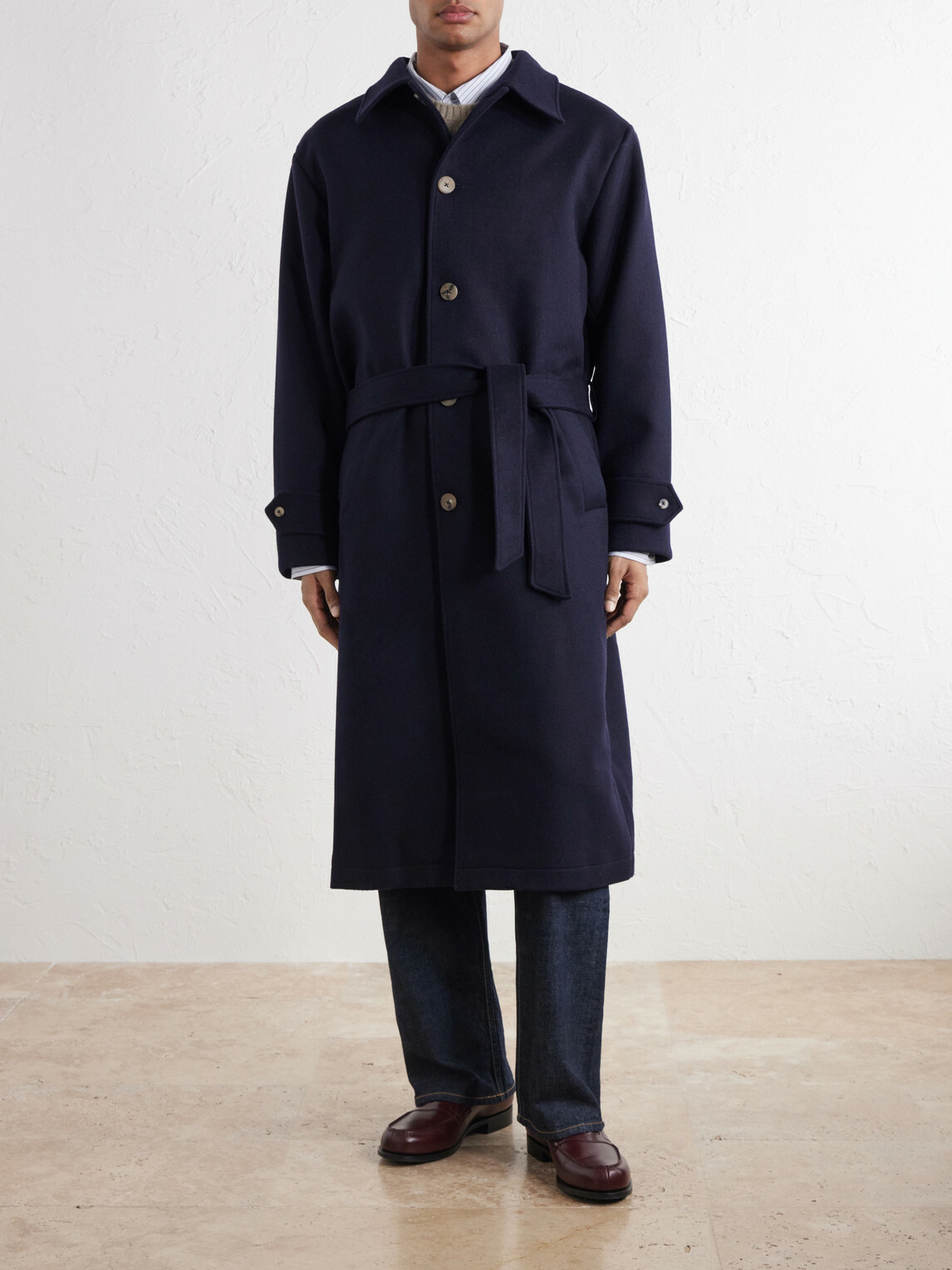 De Bonne Facture - Wool Coat - Blue