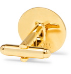 Versace - Medusa Gold-Tone and Enamel Cufflinks - Gold