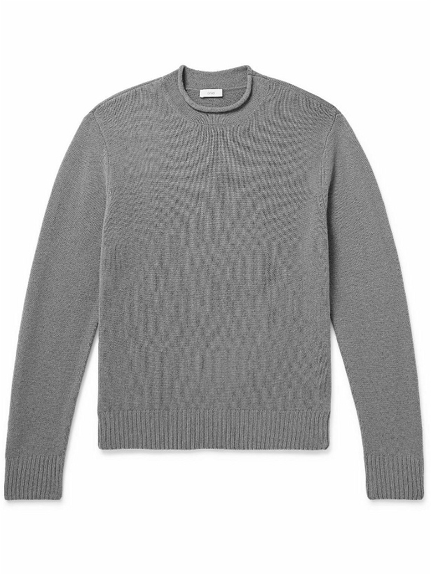 Photo: Onia - Wool and Cashmere-Blend Mock-Neck Sweater - Gray
