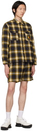 Sky High Farm Workwear Yellow Quilted Shorts
