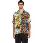 Versace Jeans Couture Black Printed Short Sleeve Shirt